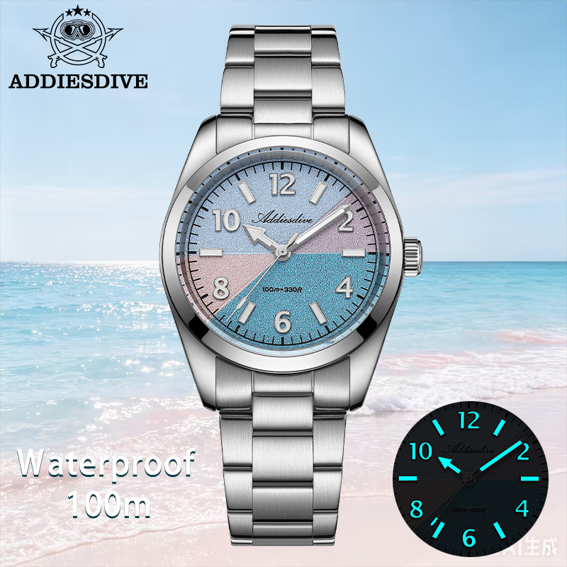 Luxury Watch Holder - ADDIESDIVE サファイアガラス時計女性の新しい高級 36 ミリメートル BGW9 発光