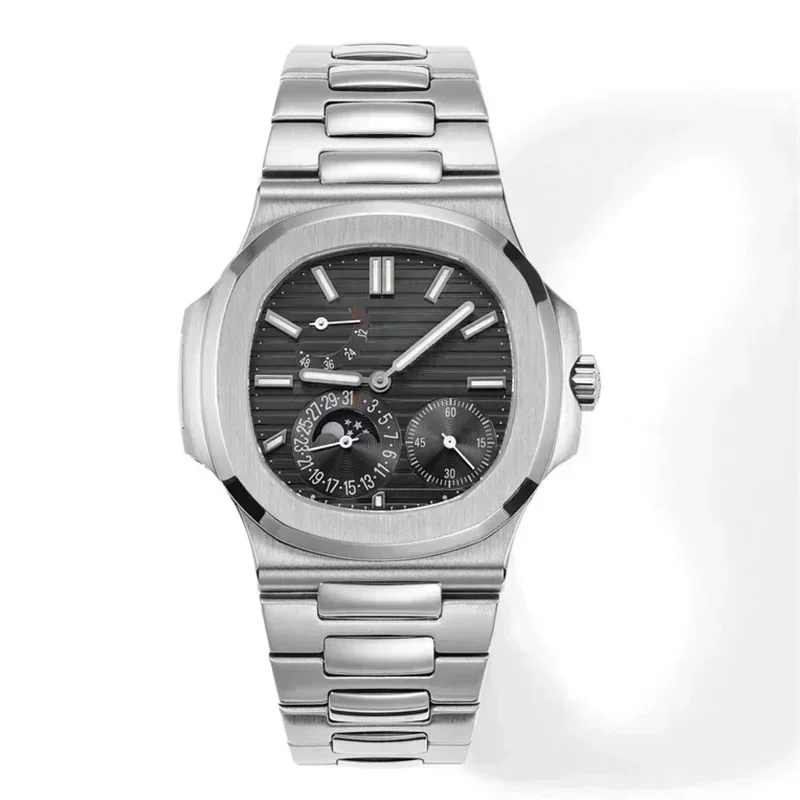 Luxury Watch Leather - 高級ブランドメンズ腕時計自動機械式多機能腕時計ステンレススチールサファイアレザー腕時計男性用