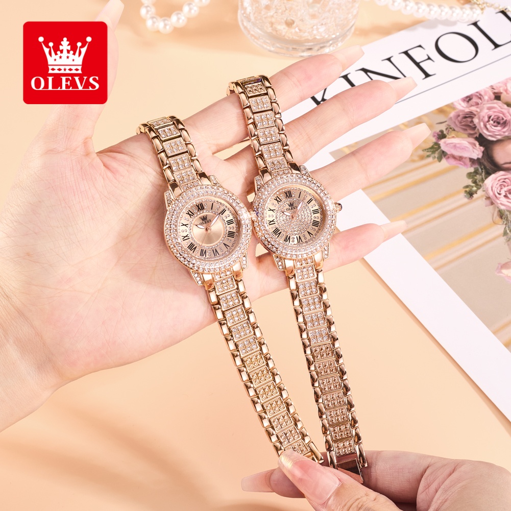OLEVS 高級ファッションレディース腕時計 ダイヤモンドダ - Luxury Watch For Women のレビューと価格
