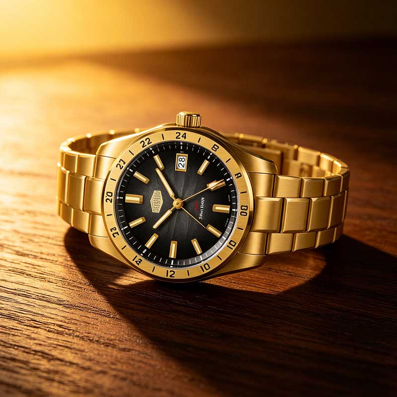 HEROFORCE ビジネスクォーツ時計メンズ時計 GMT  - Luxury Watch La のレビューと価格