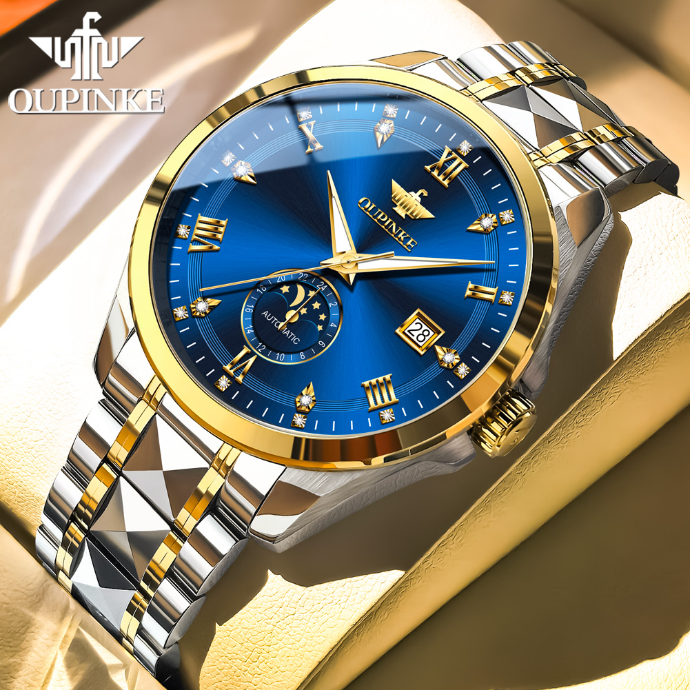 OUPINKE メンズ腕時計高級ハイエンド腕時計防水発光ムー - Luxury Watch Leather のレビューと価格