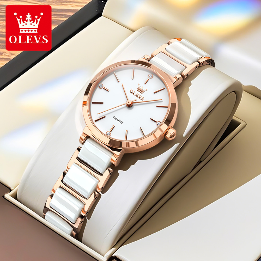 OLEVSレディース腕時計5877高級エレガントクォーツ腕時 - Luxury Watch Holder のレビューと価格