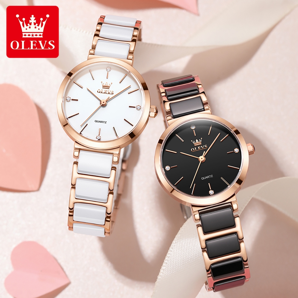 OLEVSレディース腕時計5877高級エレガントクォーツ腕時 - Luxury Watch Holder のレビューと価格