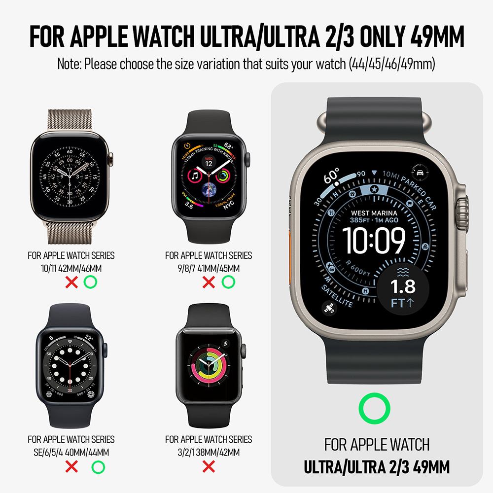 高級ステンレススチールケース Apple Watch Ult - Luxury Watch Protection Film のレビューと価格