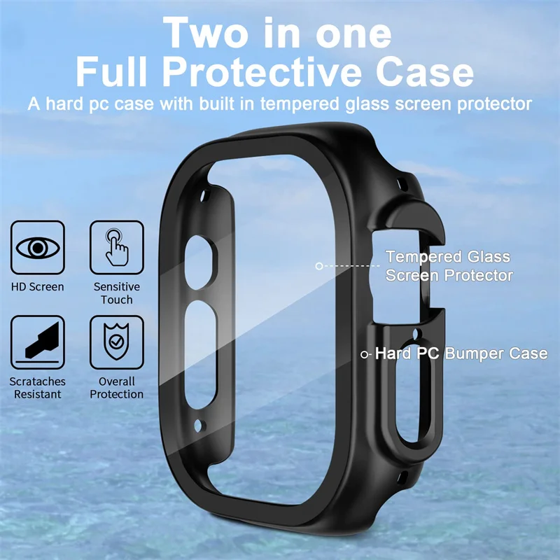 ガラス + ケース Apple Watch ウルトラ 49  - Luxury Watch Protection Film のレビューと価格