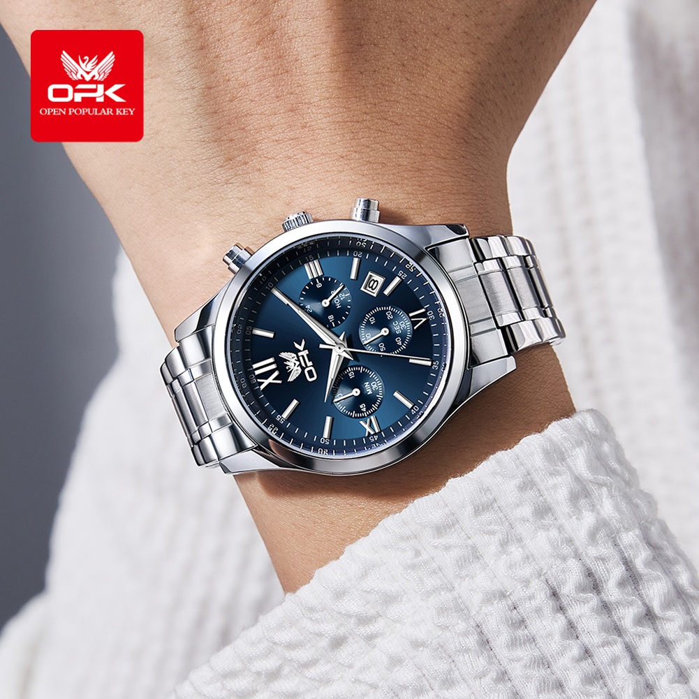 OPK 6052 メンズ腕時計 自動日付表示 ステンレススチ - Luxury Watch Leather のレビューと価格