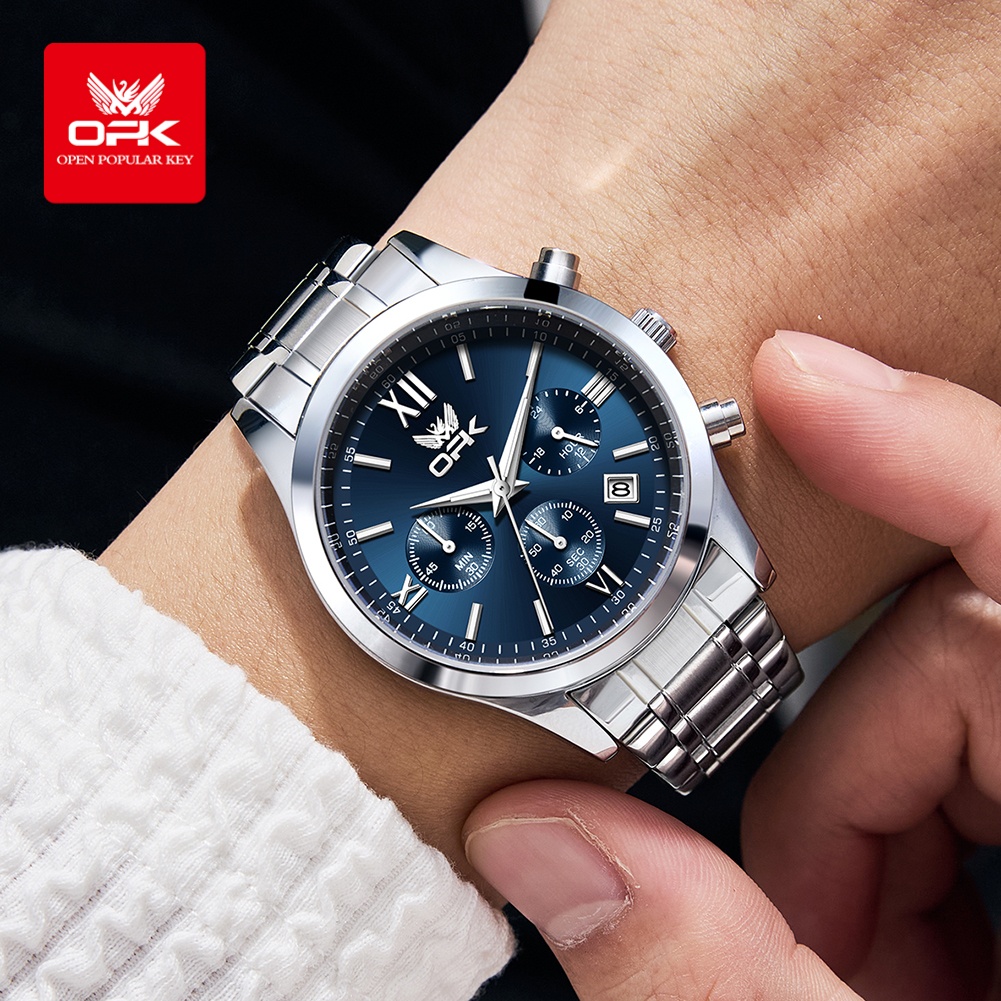 OPK 6052 メンズ腕時計 自動日付表示 ステンレススチ - Luxury Watch Leather のレビューと価格