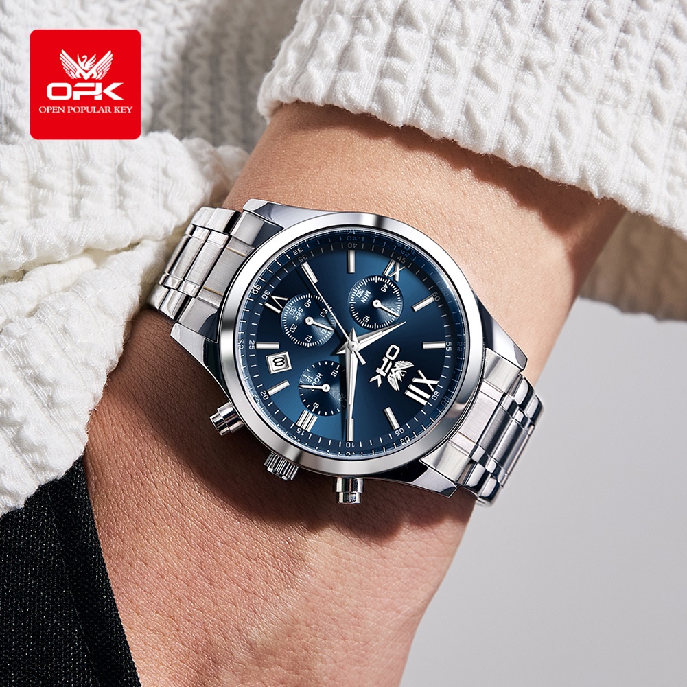 OPK 6052 メンズ腕時計 自動日付表示 ステンレススチ - Luxury Watch Leather のレビューと価格