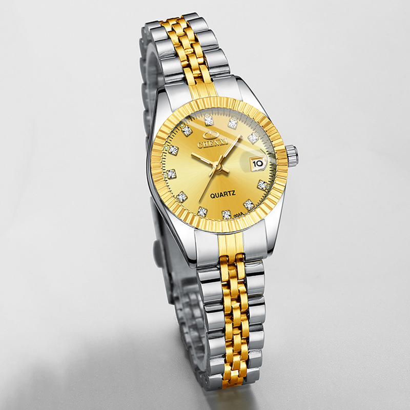 Chenxi-女性のためのステンレス鋼のクォーツ腕時計,小さ - Luxury Watch La のレビューと価格