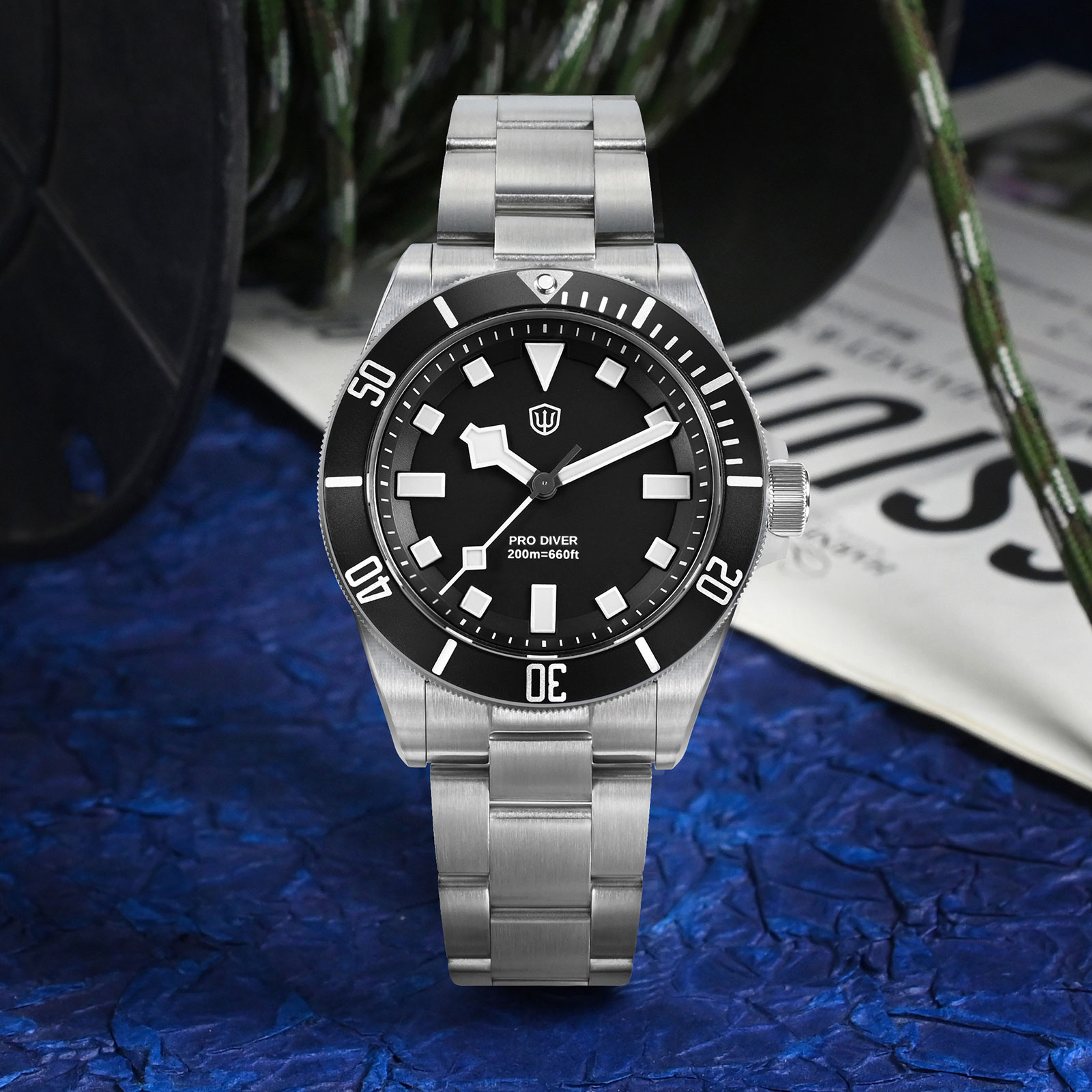 Watchdives WD1969 プロ 38 ミリメートル - Luxury Watch Omega のレビューと価格