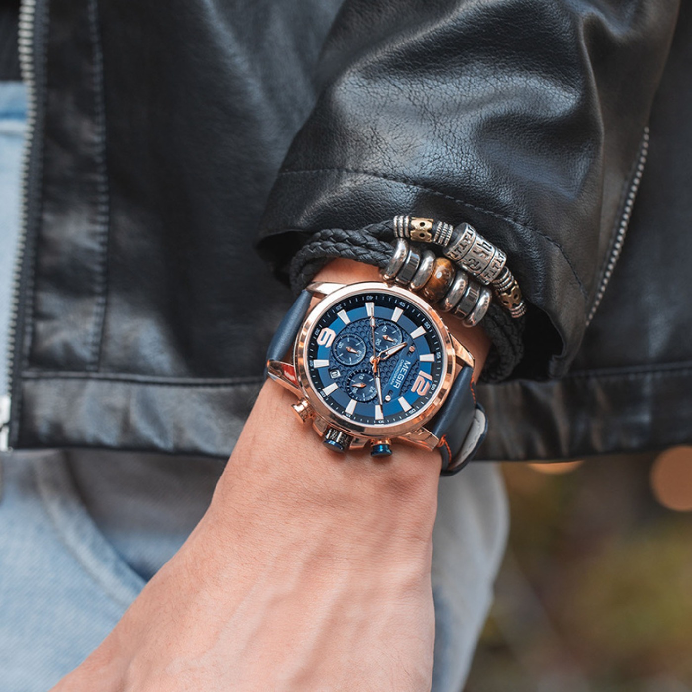 MEGIR 2020 高級腕時計メンズトップブランド防水発光 - Luxury Watch Leather のレビューと価格