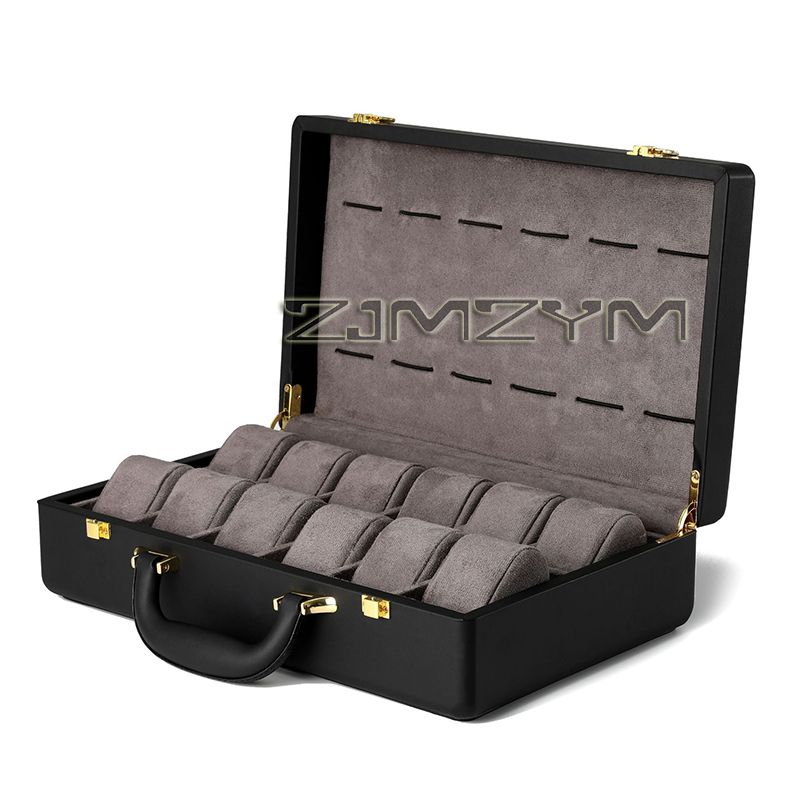 12スロット腕時計ボックス メンズ腕時計ケース 旅行用ロレッ - Luxury Watch Holder のレビューと価格