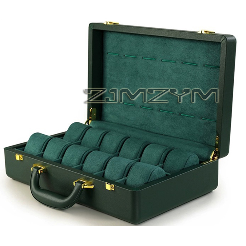 12スロット腕時計ボックス メンズ腕時計ケース 旅行用ロレッ - Luxury Watch Holder のレビューと価格