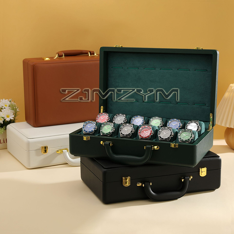 12スロット腕時計ボックス メンズ腕時計ケース 旅行用ロレッ - Luxury Watch Holder のレビューと価格